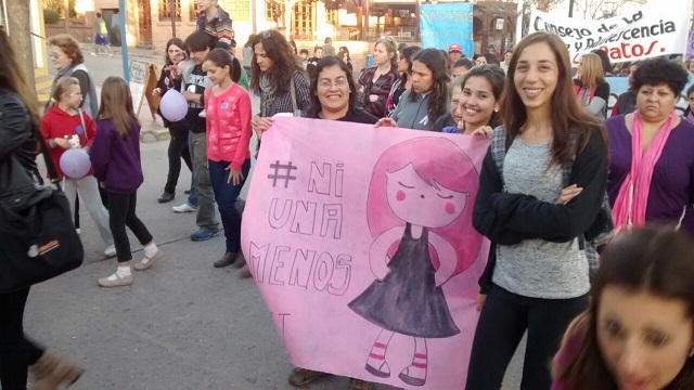 Participación en la marcha Ni Una Menos